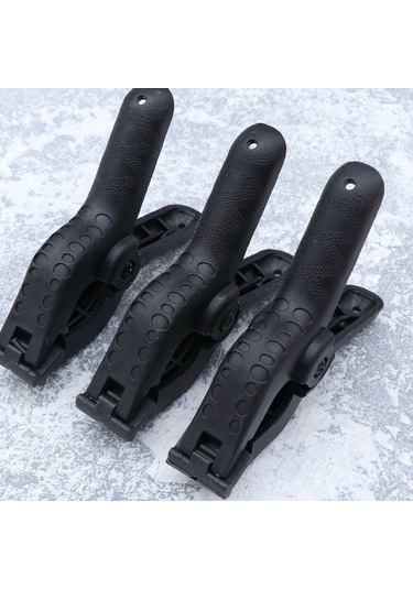 4.5 Inç-11.5 Cm 6 Adet Fon Mandalı -Clamp - Fon Perde Tutucu