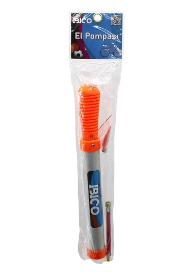 Mini El Pompası Bisiklet - Top 29.5cm Metal Çubuk - Pls.gövde - Sap Pompa Hortum - Top İğne - Uç 48 Çok Renkli