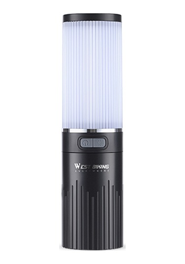 Teltree Kamp Feneri Işıklı Sürekli Işık 5 Modlu El Tutan Led Işık 2200mah Powerbank Ip67 Su Geçirmez Çadır Bahçe Işığı Siyah Siyah