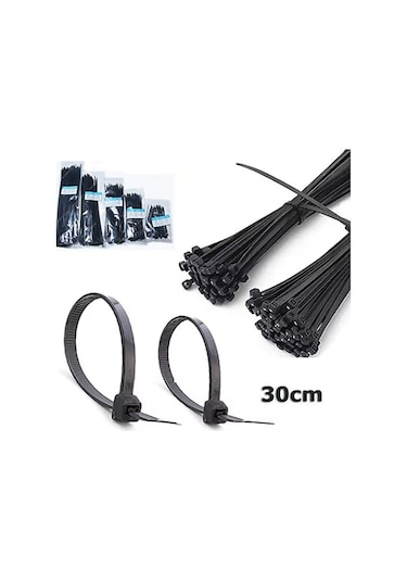 Kablo Klipsi L Kablo Bağı I Cırt Kelepçe I 3.6 Mm-30 Cm L 300 Mm