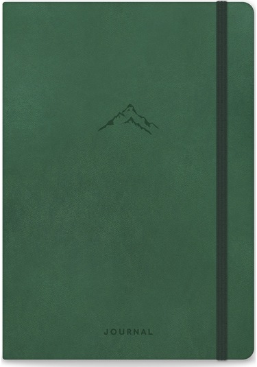 A5 Bullet Journal Noktalı Defter 140 Gr. 80 Yaprak Forest Koyu Yeşil