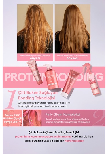 Yoğun Onarıcı Durulanmayan Bakım Kremi Kundal Protein Bonding No Wash Treatment 130ml Violet Muguet