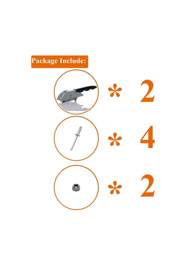 Moveevo Zemlak Kapaklı Gölge Tente Yükseltme Kolu Değiştirme Parçası 2 Adet - Çelik Çekirdekli, 5" Uzunluk, Kol Uyumlu Montaj