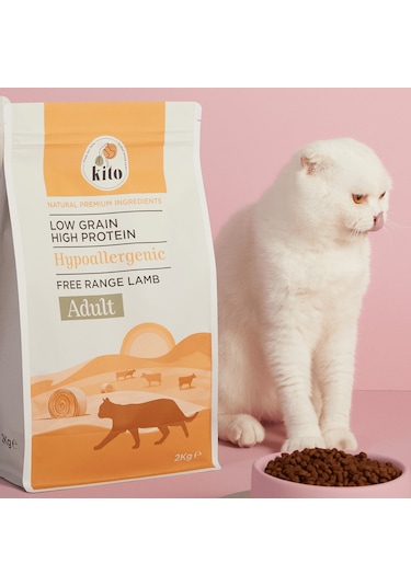 Kito Doğal Besi Kuzu Etli Yetişkin Kedi Maması 2 KG