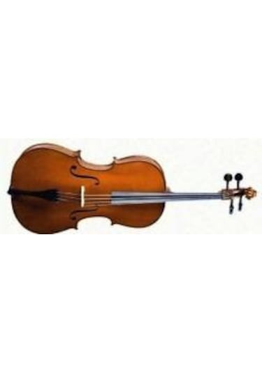 Valencia Ce160f34 Cello 3/4 Scale kılıf yay. Karartılmış Akçaağ