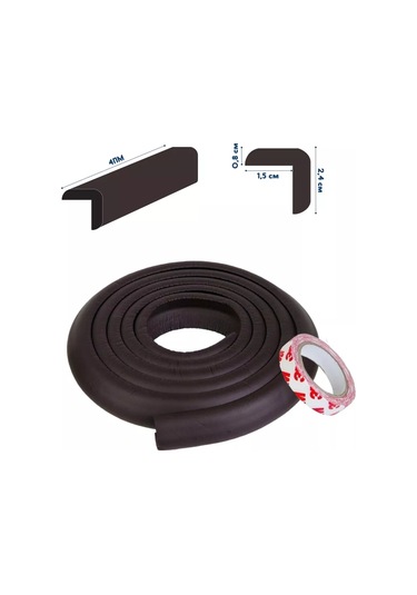 Helping Kids Mobilya Köşeleri İçin Koruyucu Şerit 182144452 Kahverengi