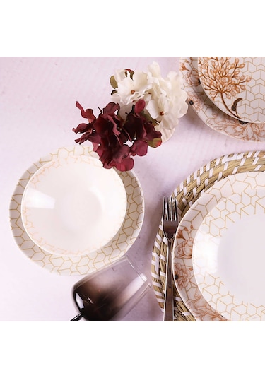 Organik 24 Parça 6 kişilik Yemek Takım - DB1155