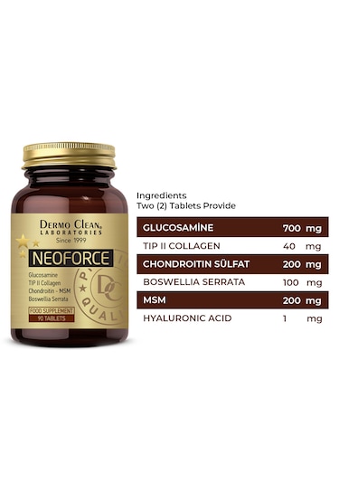 Neoforce 90 Tablet Glucosamine. Chondroitin Msm. Tip 2 Collagen