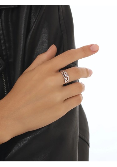 Serebranyj Dom Taşlı Gümüş Yüzük 12392773 Gri