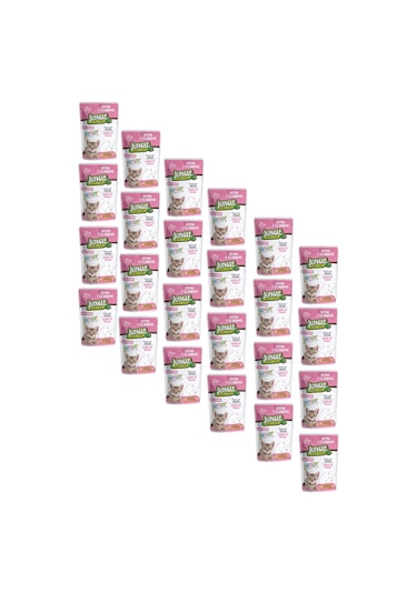 Jungle Pouch Kitten Junior Tavuklu Yavru Kedi Maması 24 x 100 G