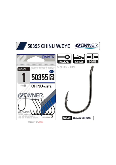 Owner 50355 Chinu W/ Eye Gun Black Iğne (544414680)