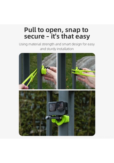 Geeroyoo Telesın Tlq-001 Ayarlanabilir Bilek Kayışı Montu, 360 Dönebilir, Gopro Ve Insta360 Uyumlu Silikon Bileklik