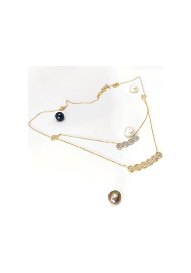 Altın Ürünler İkili Kolye 14 Ayar