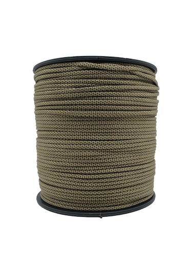 Mg Ropes Paracord İp 4 Mm Haki Gold Desenli No:19 10 Metre Çok Renkli