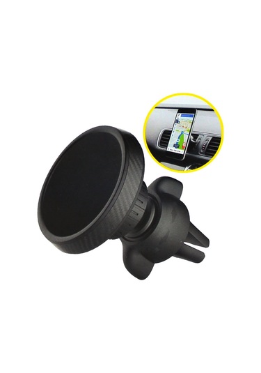 Araç İçi Telefon Tutucu, Havalandırma Klipsli, Manyetik, 360 Dönebilen, Güçlü Sabitleme