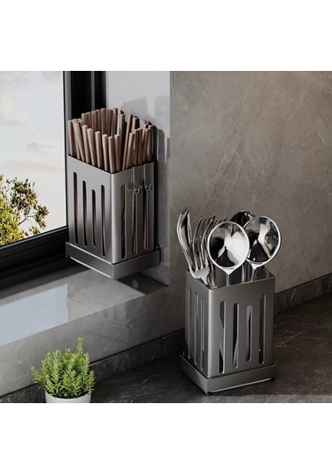 Idea Store Mutfak Ve Banyo İçin Düzenleyici Bardağı Tutucu 200976584 Gri