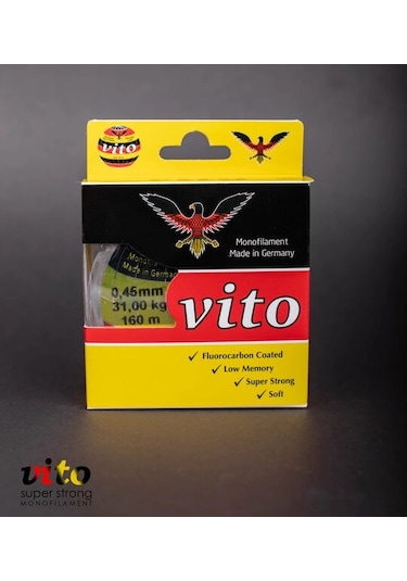 Vito Süper Strong Monoflament Şeffaf Misina 160 Metre 0,45mm - Standart