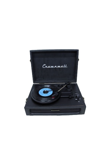 Crownwel 03 33-45-78 'Lik Plak Çantalı Bluetooth Pikap Siyah
