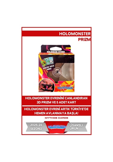 Holomonsters 3d Hologram Prizma Kutu 5 Kart