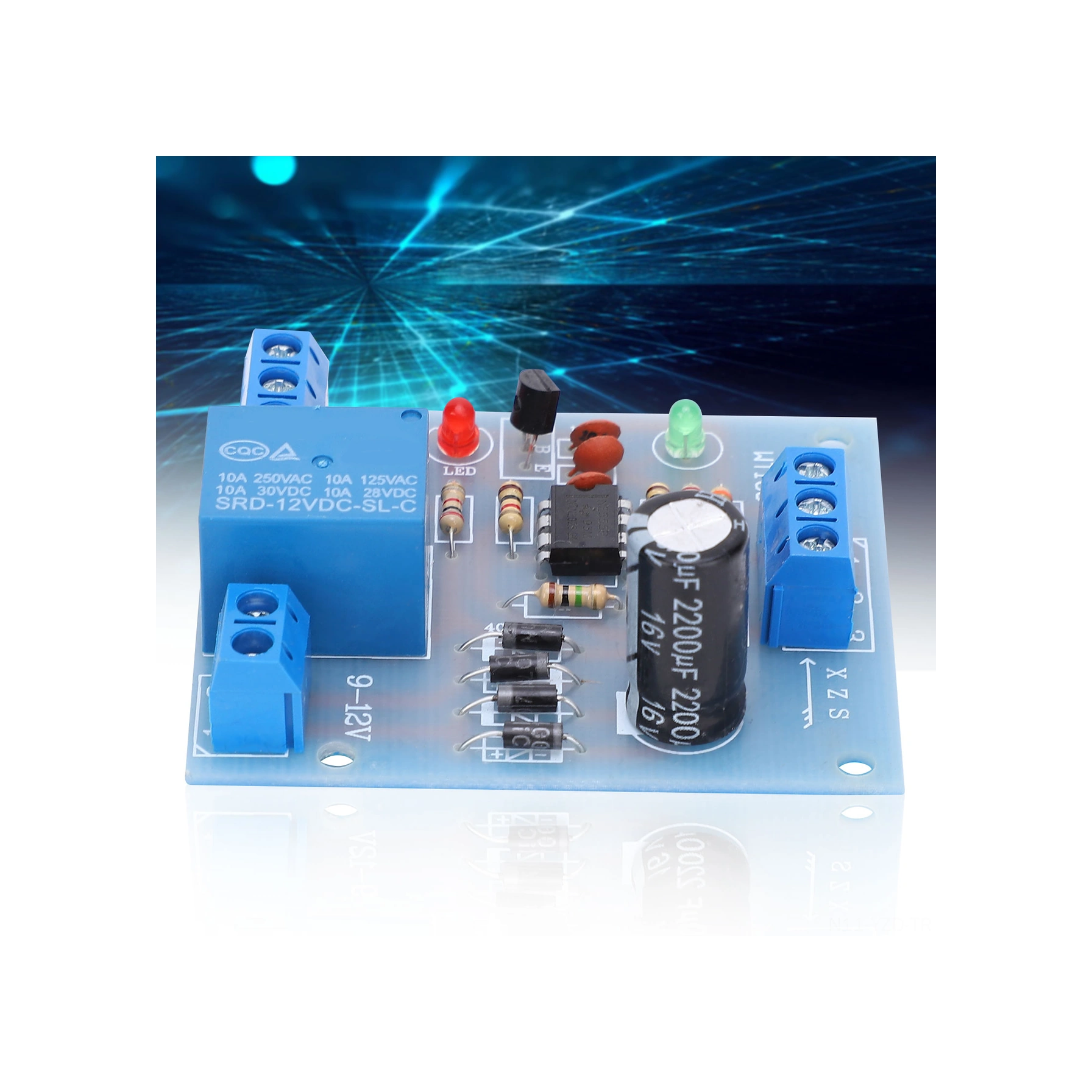 Yuntech01 12vdc Su Seviyesi Kontrolcü Modülü - Otomatik Pompa Dolum Ve Boşaltma, Yüksek Akım Röle, Pcb Tabanlı, Kararlı Performans