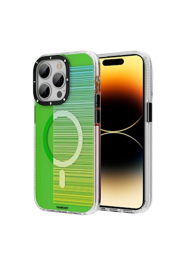 YoungKit iPhone Uyumlu 14 Pro Kılıf Magsafe Şarj Özellikli Youngkit Pure Serisi Kapak Youngkit-10154