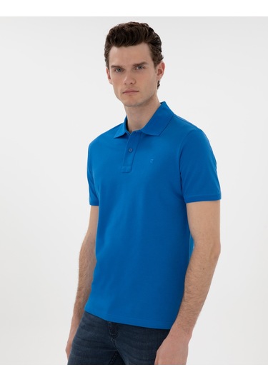 Pierre Cardin Erkek Saks Tişört Basic 50302561-vr045 Saks