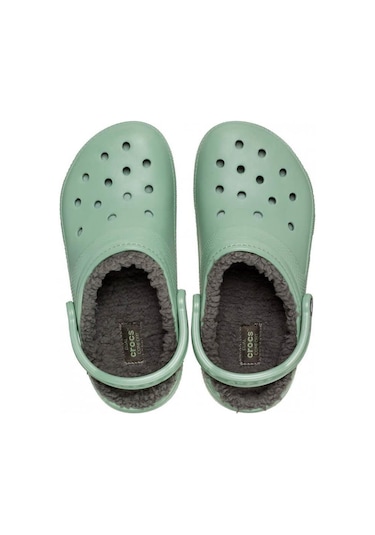 Crocs Classic Lined Clog Erkek Terlik - Yosun Yeşil