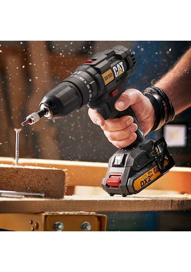 Cat DX155.1 18V / 2.0AH Li-ion Çift Akülü Profesyonel Şarjlı Darbeli Matkap