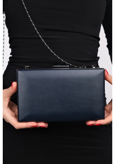 Luvishoes Ivan Siyah Cilt Kadın Abiye Çanta Siyah