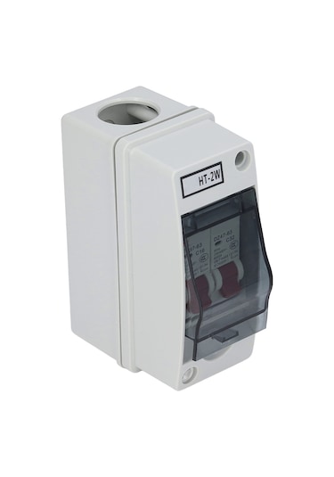 Aubyhe Dış Mekan Ip65 Su Geçirmez Dağıtım Kutusu, 2 Yollu Yangın Engelleme C Tipi Minik Devre Kesici, 16a-32a