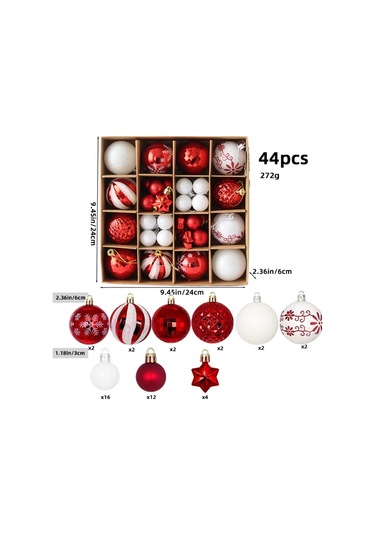 Ambition No.10 Yılbaşı Top Cazibesi, 3-6cm Set Elektroliz Top