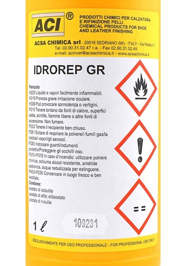 Acı Idrorep Gr Profesyonel 1 Litre Su İtici Ve Deri Yüzey Koruyucu Renksiz