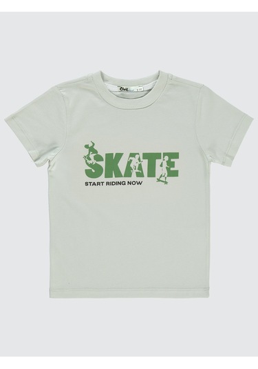 Civil Boys Erkek Çocuk Tişörtlü Gömlek 2-5 Yaş Açık Haki Açık Haki