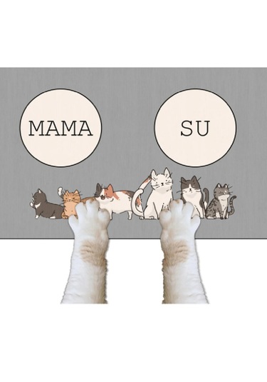 Kaydırmaz Taban Kedi Köpek Mama-su Altlığı/paspas