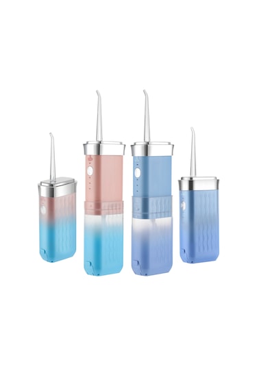 Oral Irrigator Diş Duşu Çekme Taşınabilir Diş Su Jeti Su Geçirmez Su Toplama Pink