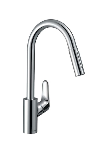 Hansgrohe Tek Kollu Eviye Bataryası Focus M41 240. Çekilebilir El