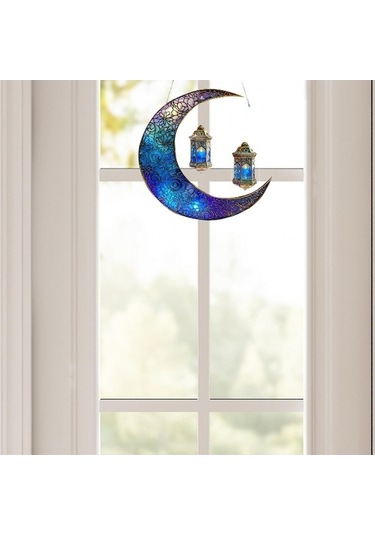 Pazly Tatil Suntek Mübarek Için Eid Dekoru Dekorasyon Cm Ay Asma Akrilik 20x20 Xm 20x20 Cm