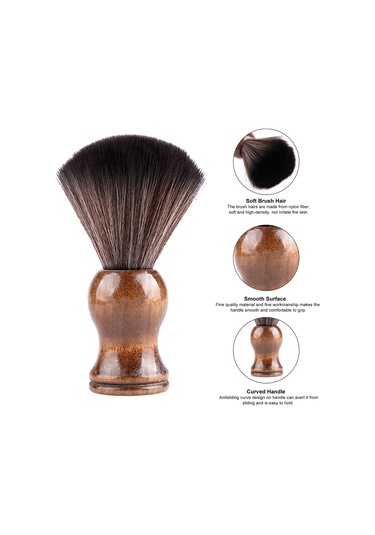 Mufunye Ahşap Saplı Yumuşak Fırça: Sakal Yumuşatma Ve Saç Temizleme İçin Pratik Çözüm