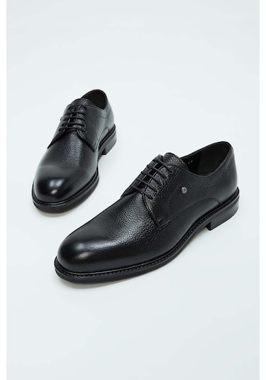 Tamer Tanca Erkek Hakiki Deri Siyah Casual Ayakkabı 183 12466 ERK AYK SK23/24 Siyah