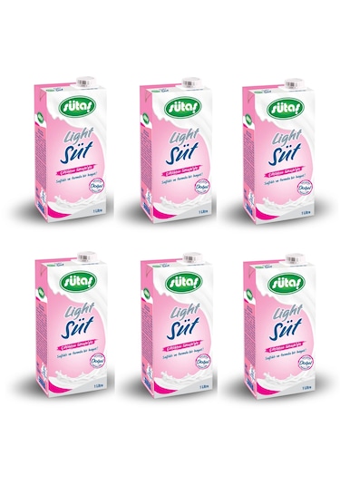 Sütaş Light Süt 1 Lt X 6 Adet
