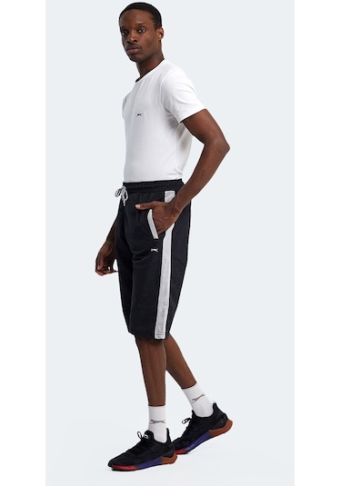 Slazenger NARAYAN IN Erkek Cepli Kapri Siyah Şort