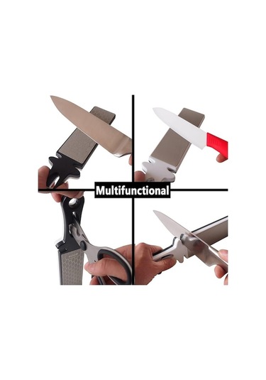 Ulzyvf 5-ın-1 Elmas Bileme Plakası Seramik Bıçak Bileyici Çubuk Çift Taraflı 400/1000 Grit Petek Yüzey Dış Mekan