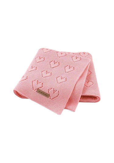 Sones Çok İşlevli Bebek Örgü Aşk İçi Boş Rüzgar Geçirmez Klima Battaniyesi Kılıfı, Boyut: 100x80cm Pembe