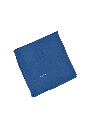 Tuana Eşarp Pamuk Jazz Eşarp 105x105cm Koyu İndigo