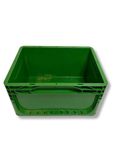 Alpbx 1.kalite Yeşil Plastik Kasa 40x30x22 Cm - Kutu 21 Litre