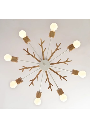 Postmodern Flake Ahşap Avize