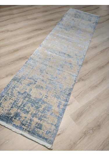 Türkmen Halı Pavia 1696A Mavi 80X300 Cm Ipeksi Salon Halısı
