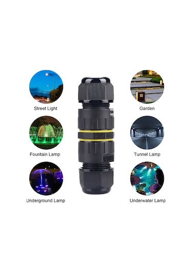 Besthome1 Ip68 Su Geçirmez Kablo Konnektörü - M16 3 Pinli, Dayanıklı Konnektör