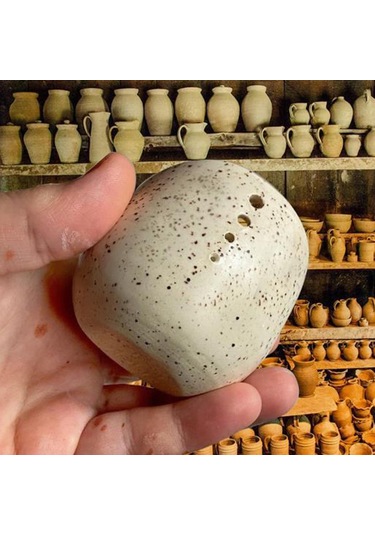 Homyl Seramik Soyucu Kase Farklı Yuvarlak Delik Boyutları Sebze Bej