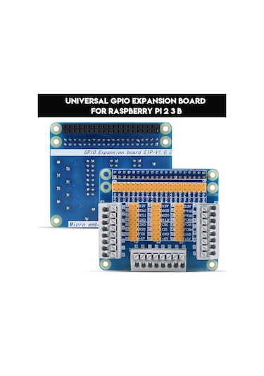 Ximistore9 Raspberry Pi 2/3 B Modeli İçin Gpıo Çok Fonksiyonlu Genişletme Kartı, 1'den 3'e Port, Kolay Kurulum, Vidalı Ve Jumper Kapaklı